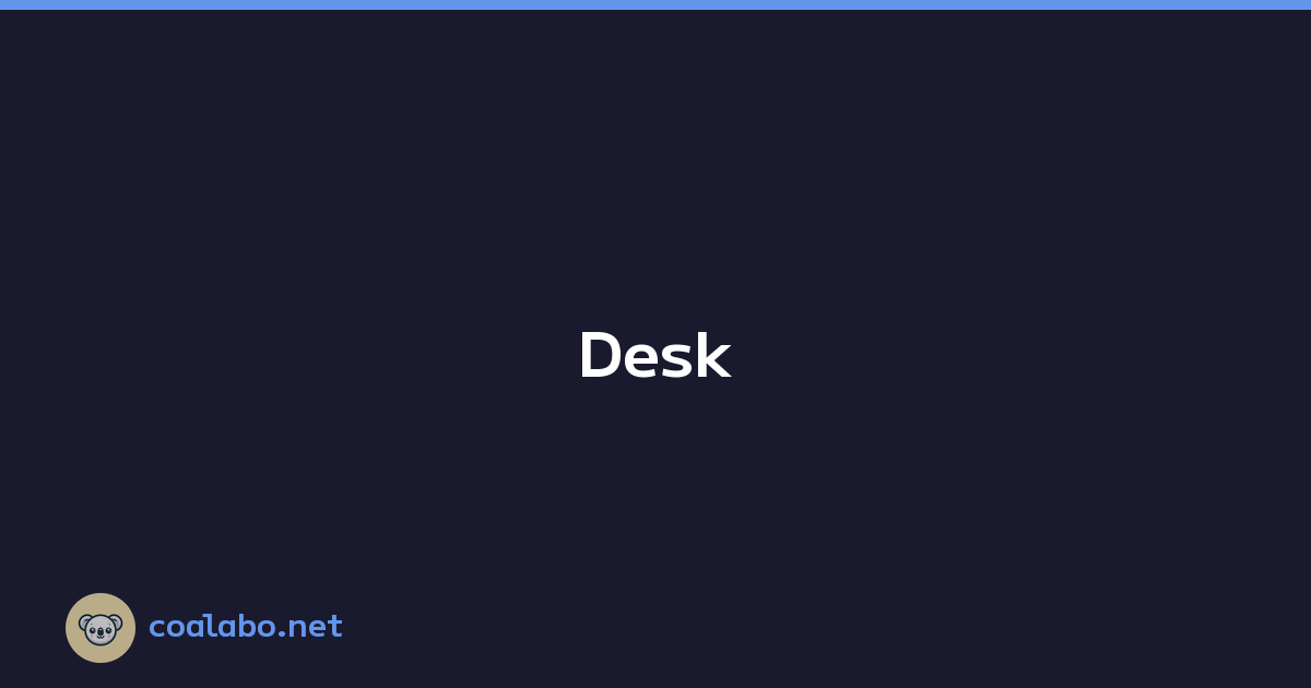 Featured image of post Desk