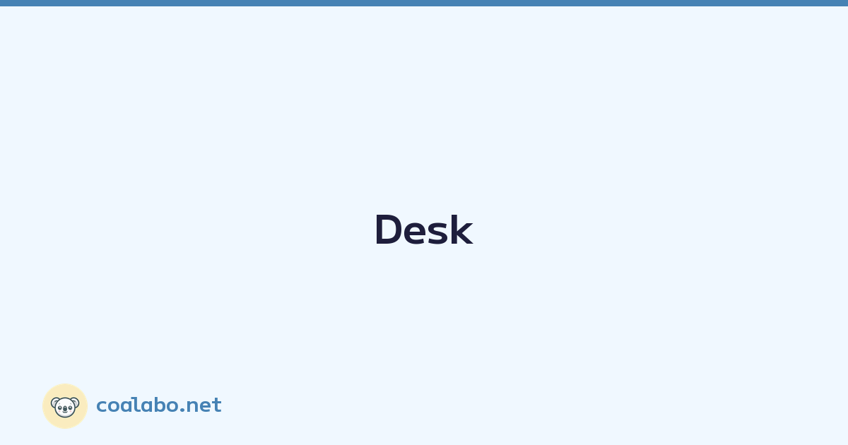 Featured image of post Desk